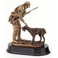 Hunter w/ Dog Figure - 9 3/4"